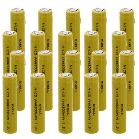 Exell Aaa V Mah Nicd Rechargeable Battery With Tabs Ebay