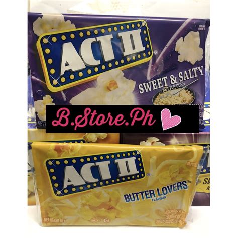 ACT II Microwave Popcorn 85g USA | Shopee Philippines