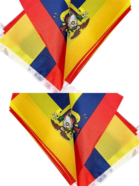 Zxvzyt Cadena De Bandera Ecuatoriana De Ecuador Peque As Banderas De