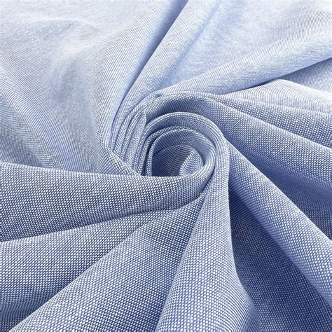 Lightweight Shirting Dress Fabric Light Blue Cotton Chambray