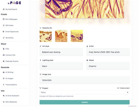 AI Image Generator - YouPage