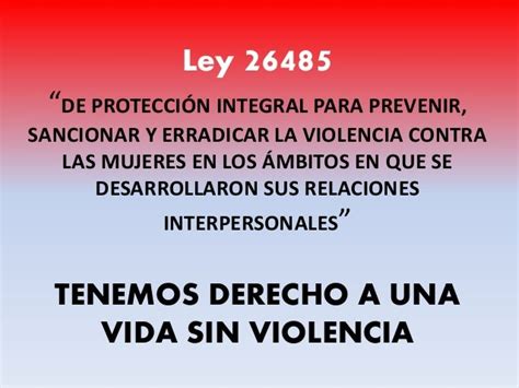 Violencia De GÉnero Ley 26 485