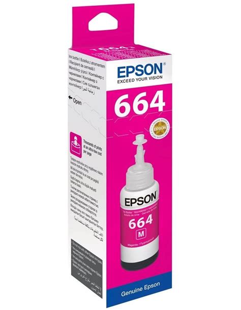 Original Epson T6643 Nº 664 magenta bote de tinta Ecotank