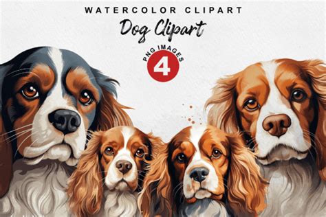 Cavalier King Charles Spaniel Clipart Graphic by TheDigitalStore247 ...