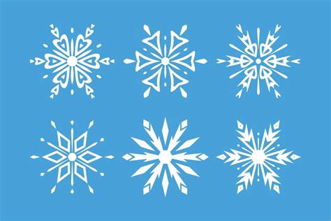 Set Of Snowflakes Illustration 2406342 Vector Art At Vecteezy