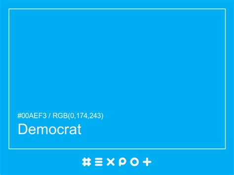 Democrat Color Information - #00aef3 Better Alternatives | HexPot