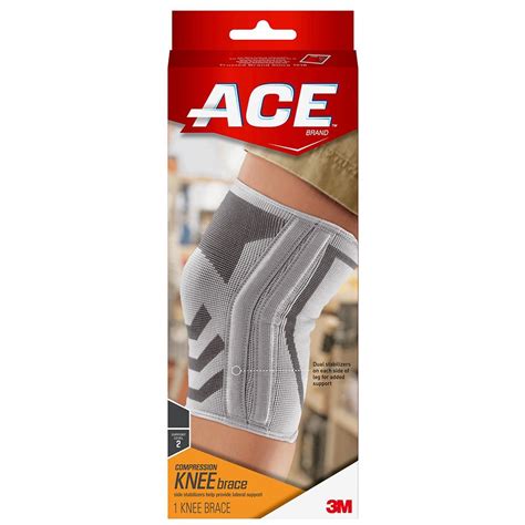 Ace Knitted Knee Brace With Side Stabilizers Model 207355 Walgreens