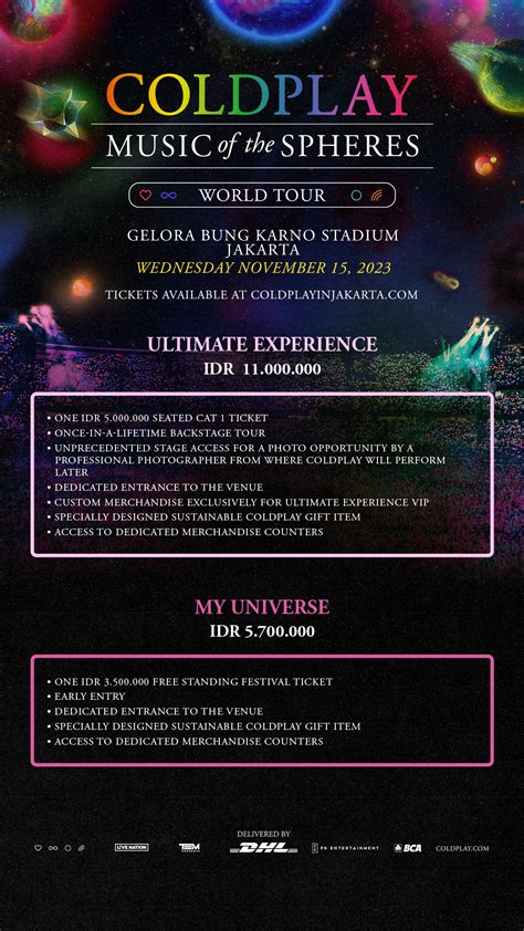 Siap Berburu Inilah Harga Tiket Konser Coldplay Dari Rp Ribu Hingga