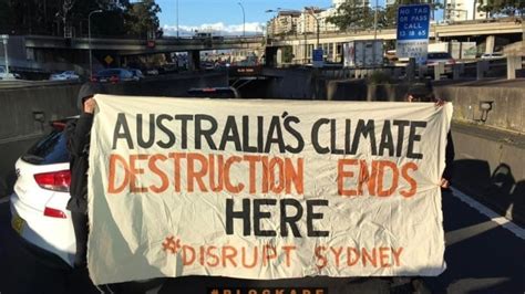 Blockade Australia Protesters March Towards Sydney Harbour Bridge