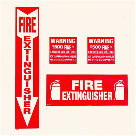 Fire Extinguisher Signs Printable