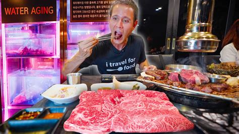 Insane Korean BBQ!! 🥩 2 Weeks WATER AGED Hanwoo Beef in Seoul! - Win Big Sports