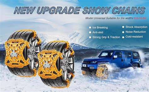 Amazon Snow Chains For Car Pack Emergency Anti Slip Chains For