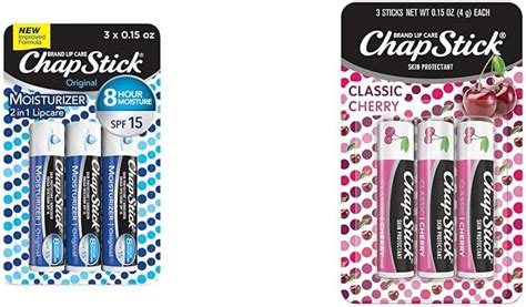 Chapstick Moisturizer Original Lip Balm Tubes Spf 15 And