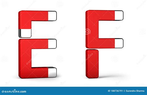 Magnetic Alphabet Word On White Background Illustration 3d Rendering