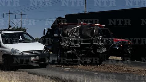 Se Impacta Vehículo Con Camión De La Sedena Ntr Zacatecas