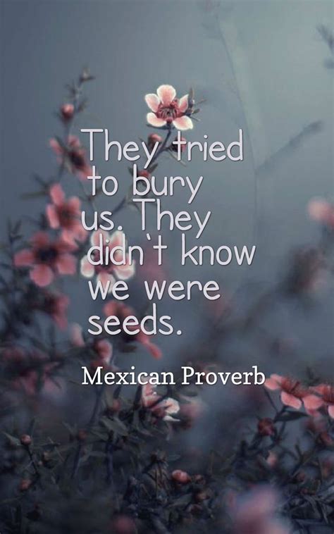 They Tried To Bury Us They Didn T Know We Were Seeds Mexican