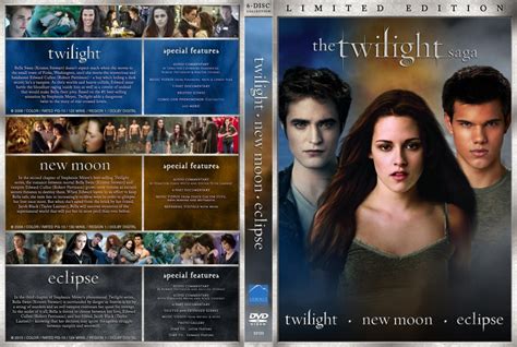 The Twilight Saga: Twilight - New Moon - Eclipse - Movie DVD Custom ...