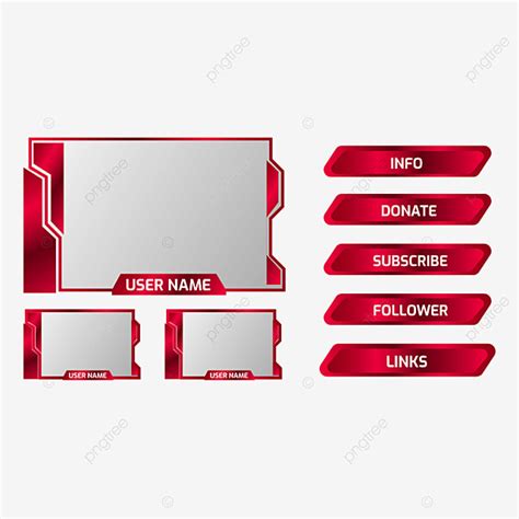 Live Stream Banner Vector Design Images, Twitch Banner Collection For Live Stream Template ...