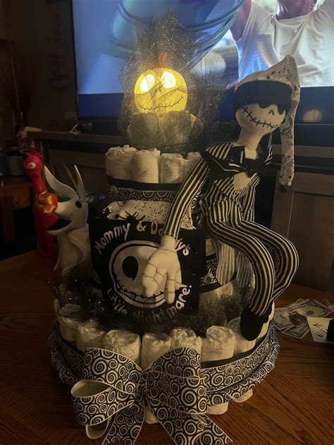 Nightmare Before Christmas Nightmare Before Christmas Diaper Cake