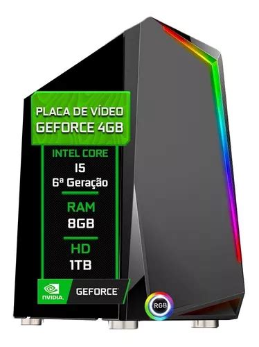 Pc Gamer Fácil Intel Core I5 6ª 8gb Hd 1tb Gt 730 4gb Parcelamento