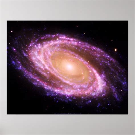 Pink Spiral Galaxy Large Poster | Zazzle.com.au