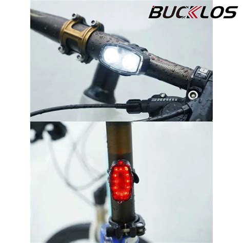 Jual Bucklos Lampu Sepeda Depan Belakang Led Charging Waterproof