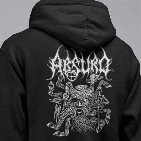 Absurd Band Hoodie, Absurd Asgardsrei Artwork Hooded Sweatshirt, Pagan ...