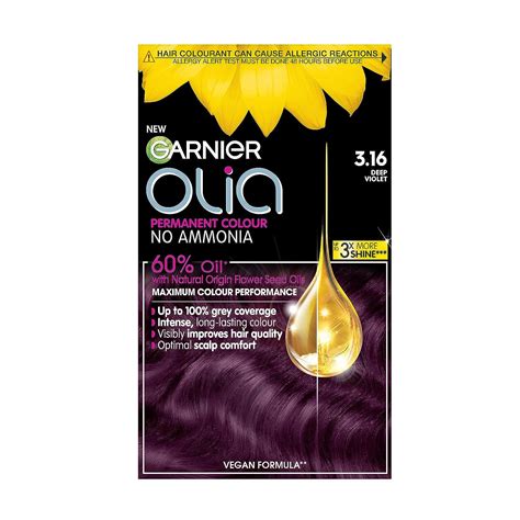 Garnier Olia Deep Violet Permanent Hair Dye No Ammonia For