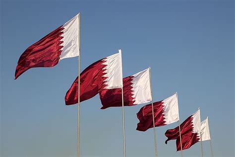 What Do The Colors And Symbols Of The Flag Of Qatar Mean? - WorldAtlas.com