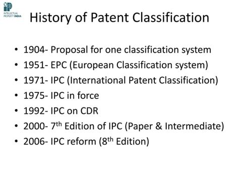 International Patent Classification Ppt