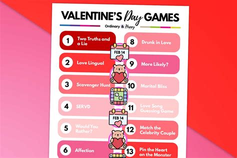 25 Valentine’s Day Games to Play with the Ones You Love - Ordinary and ...