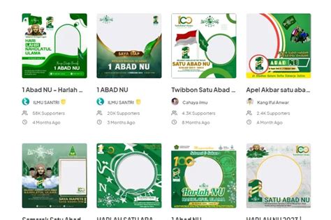 Kumpulan Link Twibbon Harlah Abad Nu Terpopuler Desain Menarik