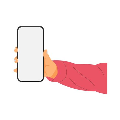 Premium Vector Vector Illustration Of A Hand Holding A Smartphone