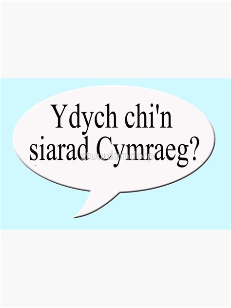 Digital Illustration Concept Speech Bubble Do You Speak Welsh