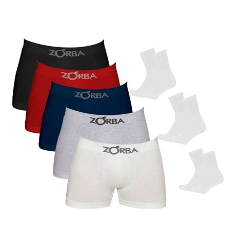 Kit Cuecas Boxer Algod O Zorba Pares De Meias Shopee Brasil