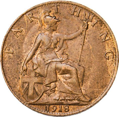 1918 Farthing Uncirculated Brilliant Unc