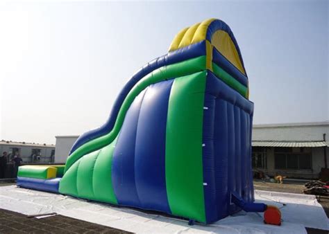 Commercial Inflatable Giant Jumping Water Slide Twist Wave Slide With Pool 18 8m