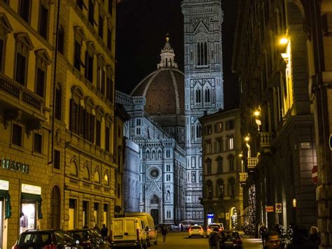 The Duomo and Bell Tower at Night, Florence, Italy - Travel Past 50