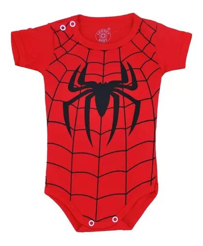 Body De Bebe Temático Mesversario Homem aranha MercadoLivre