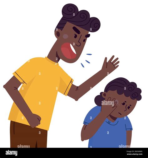 El Concepto De Violencia Y Abuso En La Familia Imagen Vector De Stock Alamy