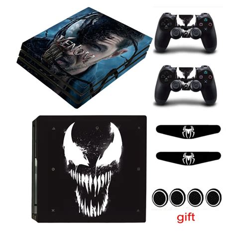 Skins Stickers Game Venom For Playstation 4 PS4 Pro Controller Console