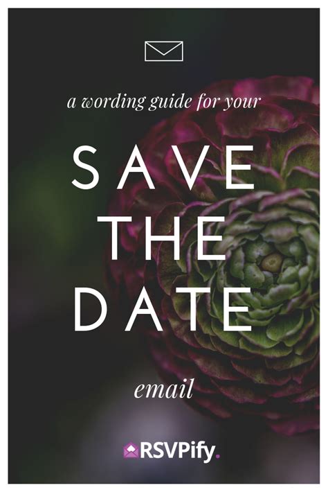 Save The Date Email Ideas For Wording Your Wedding Save The Date