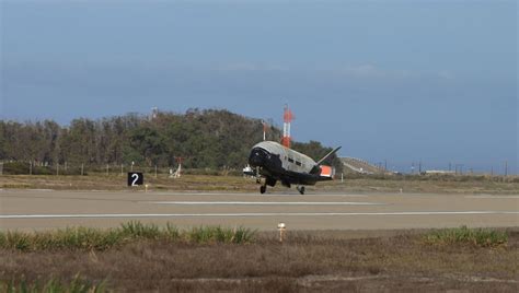 X 37B Military Space Plane Lands After Record Shattering Secret Mission