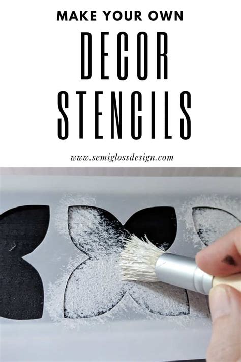 Make Your Own Stencil With A Silhouette Cameo Semigloss Design