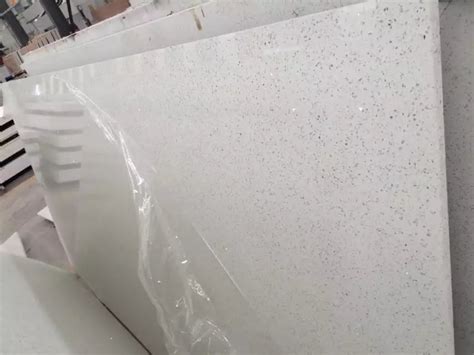 Crystal White Quartz Slabs Artificial Crystal White Quartz Stone Slabs