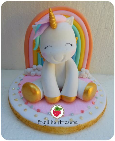 Unicornio Porcelana Fria Unicorn Frutillita Artesana Frutillita