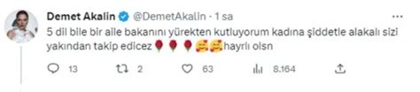 Demet Akalın yeni bakan Mahinur Göktaş a bakın ne dedi Eeee o da hemen