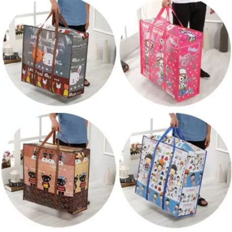 Foldable Bag Size L Guni Laundry Bag Plastic Bag Karung Guni Lazada