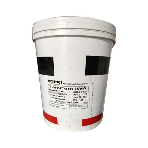 Normet TamCem IWA Waterproofing Chemical Packaging Size 20 Kg At Rs