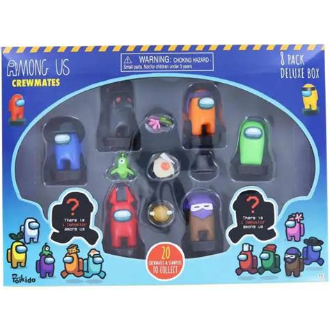 Among Us Crewmate Figures With Stamper Red Yellow Action Figure